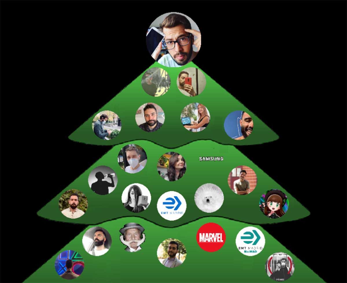 Cómo crear tu propio árbol de Navidad con contactos de Twitter