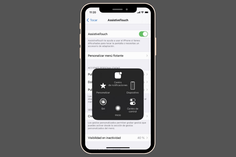 AssistiveTouch en iOS 14