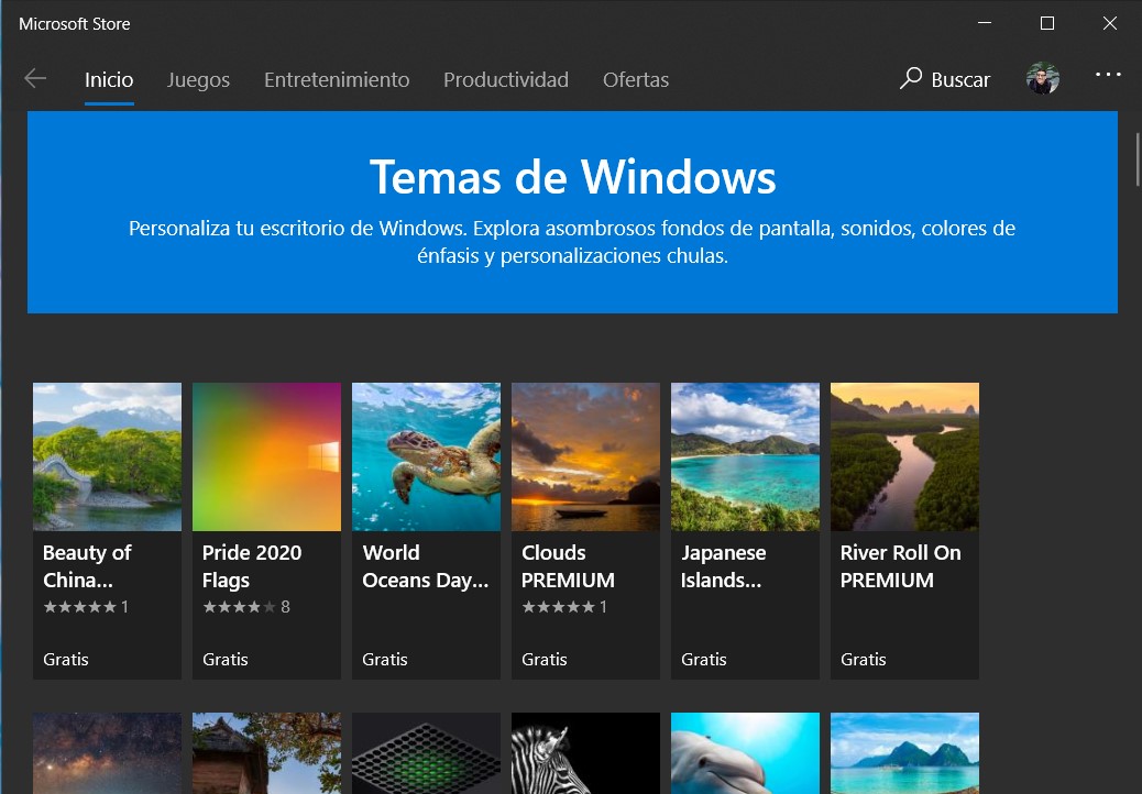 Los mejores temas para Windows 10