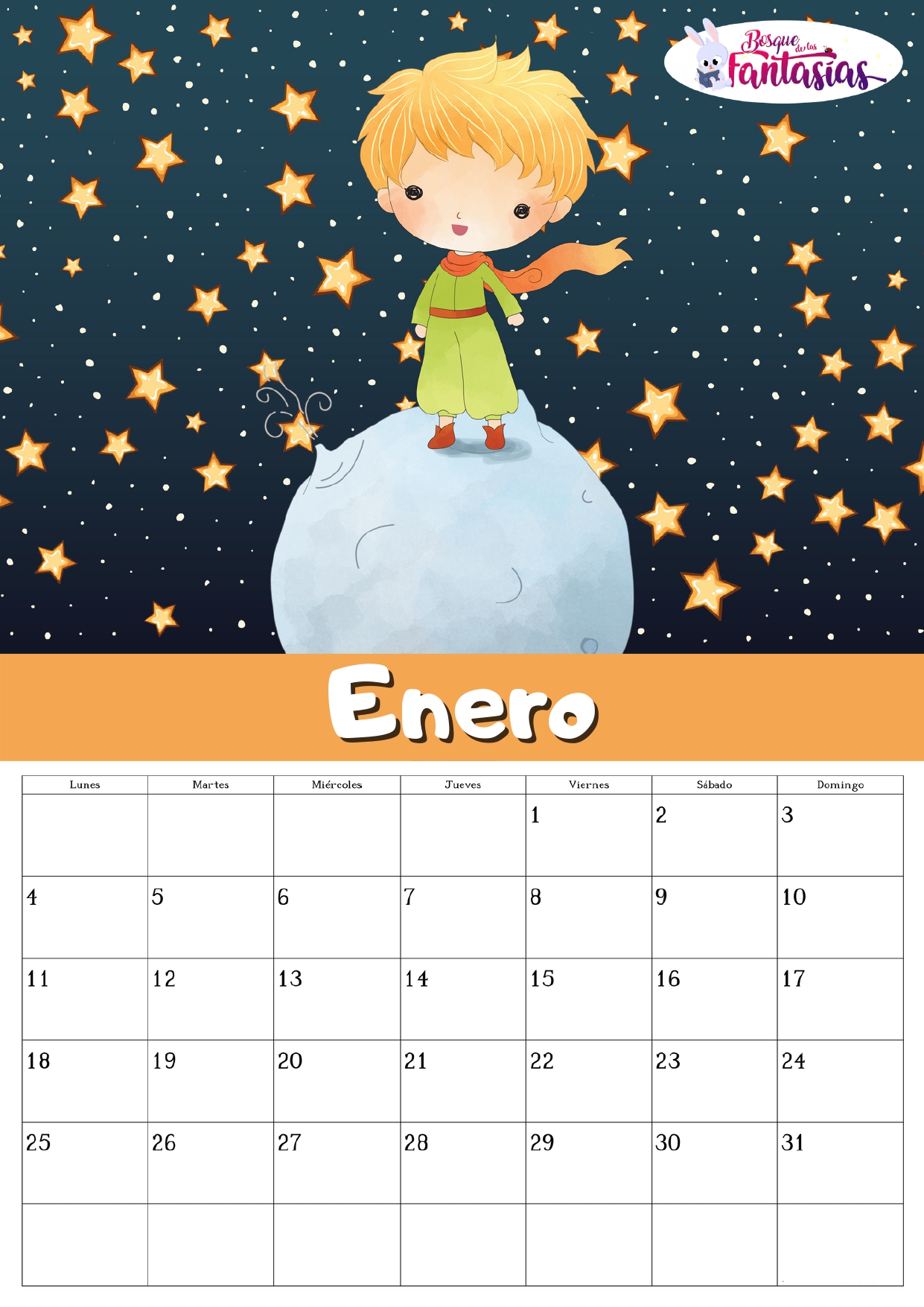 calendario principito