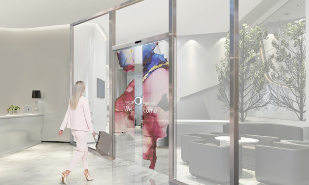 Puertas automáticas transparentes con OLED, así pinta el futuro LG