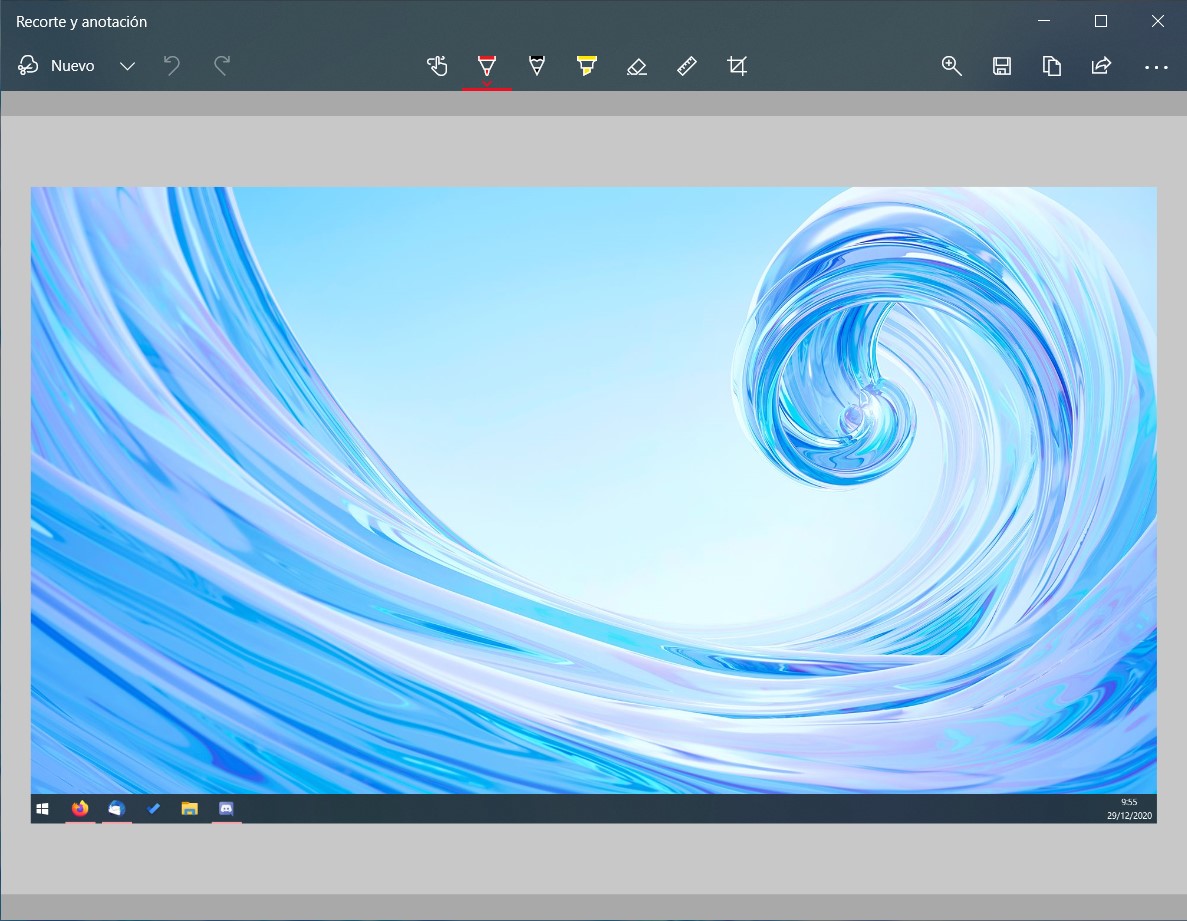 Recorte y anotación en Windows 10