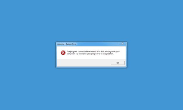 Cómo solucionar el error Falta archivo MFC140u.dll en Windows 10