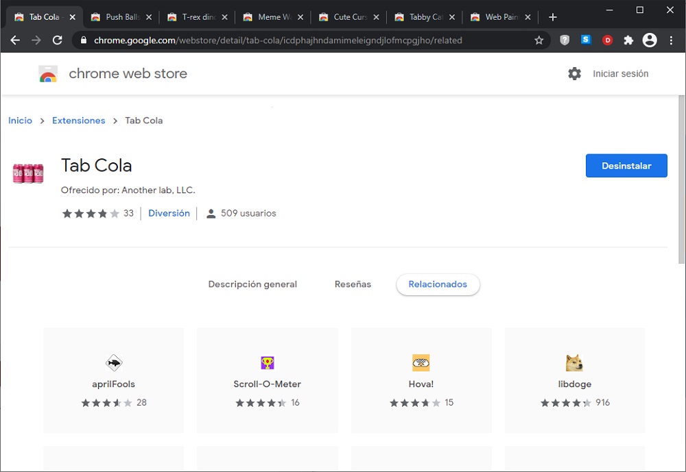 Tab Cola para Chrome