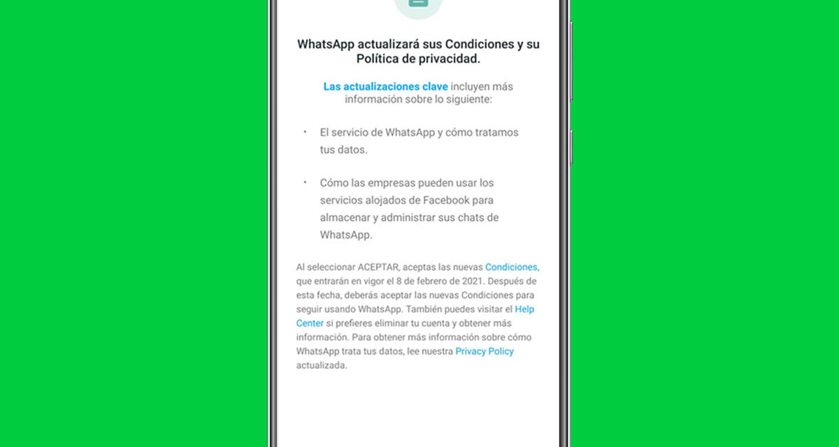 ¿Acepto los nuevos términos de WhatsApp? Te lo explicamos aquí