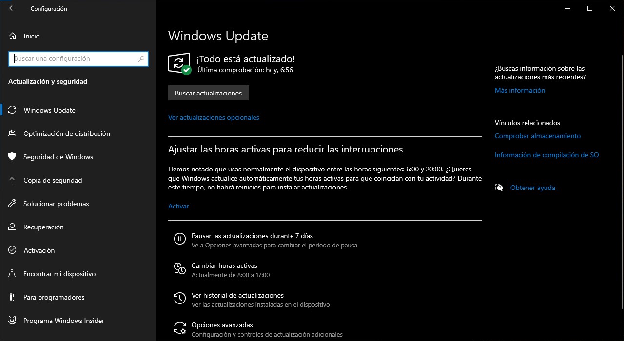 Actualizaciones de windows