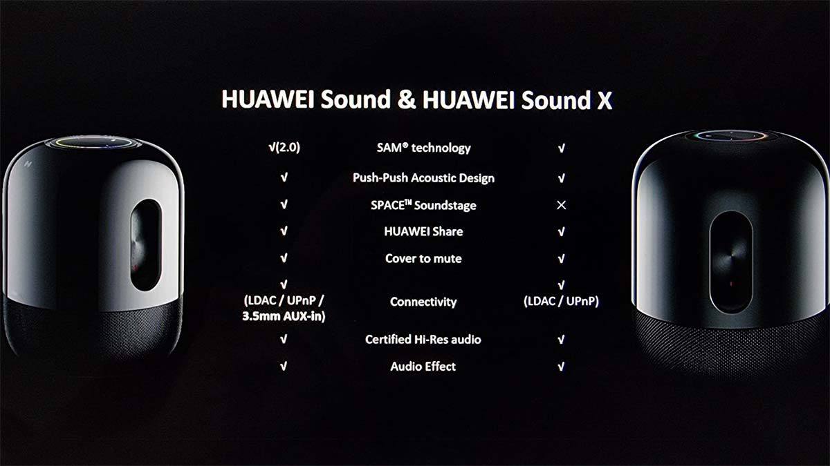 Huawei sound vs Huawei Sound X