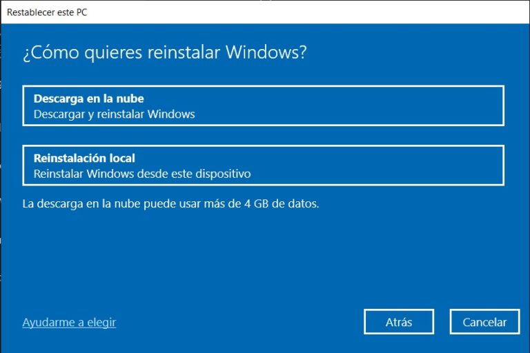 Así puedes formatear tu ordenador con Windows 10