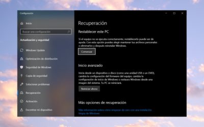 Así puedes formatear tu ordenador con Windows 10