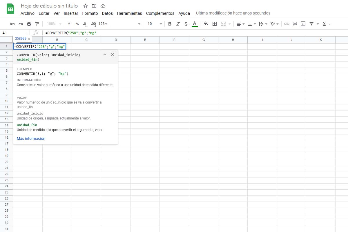 10 fórmulas clave para aprovechar el potencial del Excel de Google 2