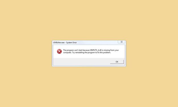Cómo solucionar el error Falta XINPUT1_4.dll en el equipo en Windows