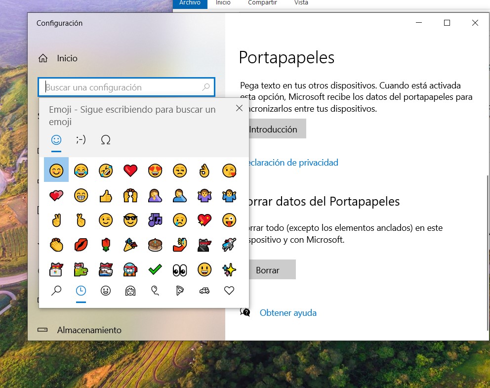 6 Emojis en Windows 10
