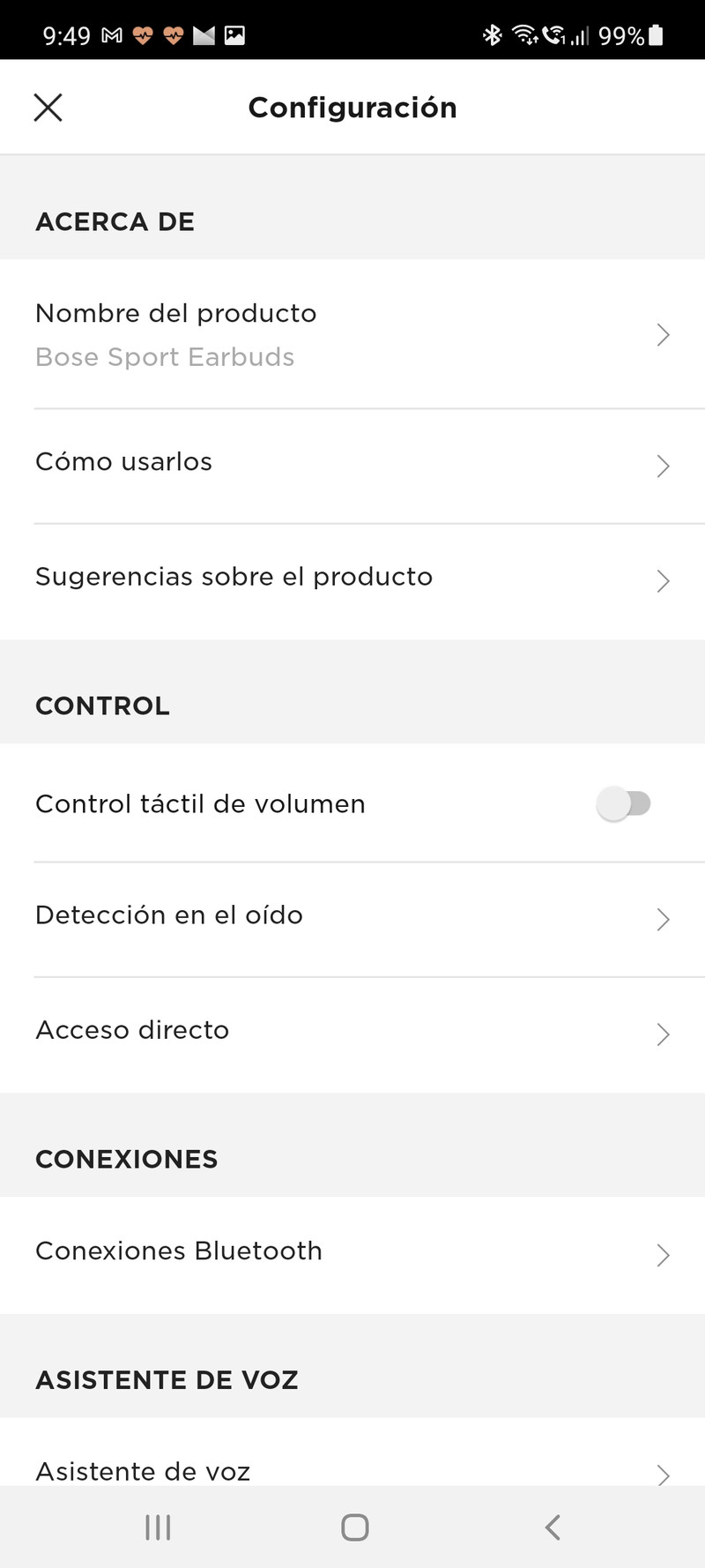 Bose Sport Earbuds prueba capturas App (9)