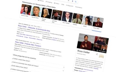 Adivina que ocurre si buscas en Google uno de los personajes de Friends
