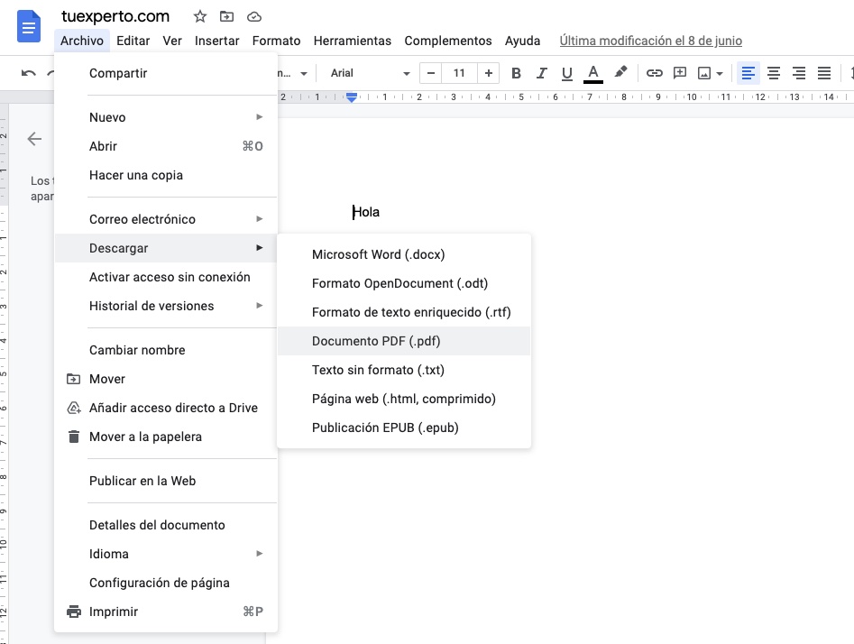 Cómo editar un PDF con Google Docs gratis 1