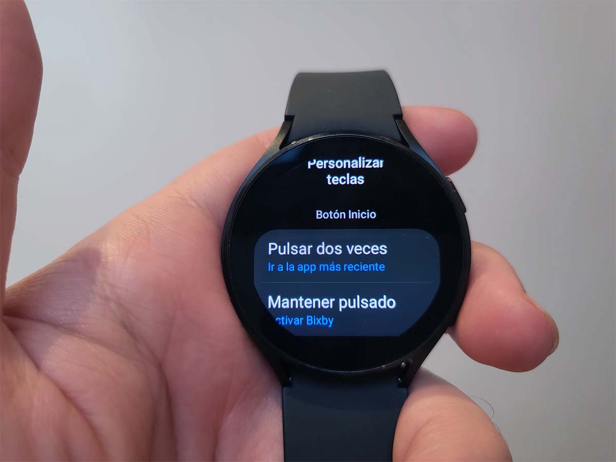 personalizar botones desde el reloj