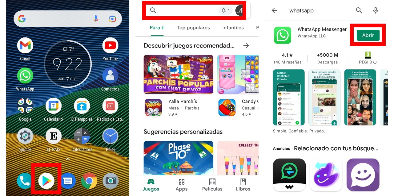 Cómo actualizar WhatsApp gratis en Google Play Store 2