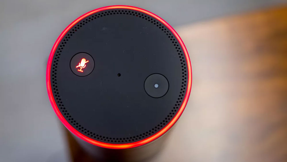 Alexa círculo rojo de Amazon Echo 