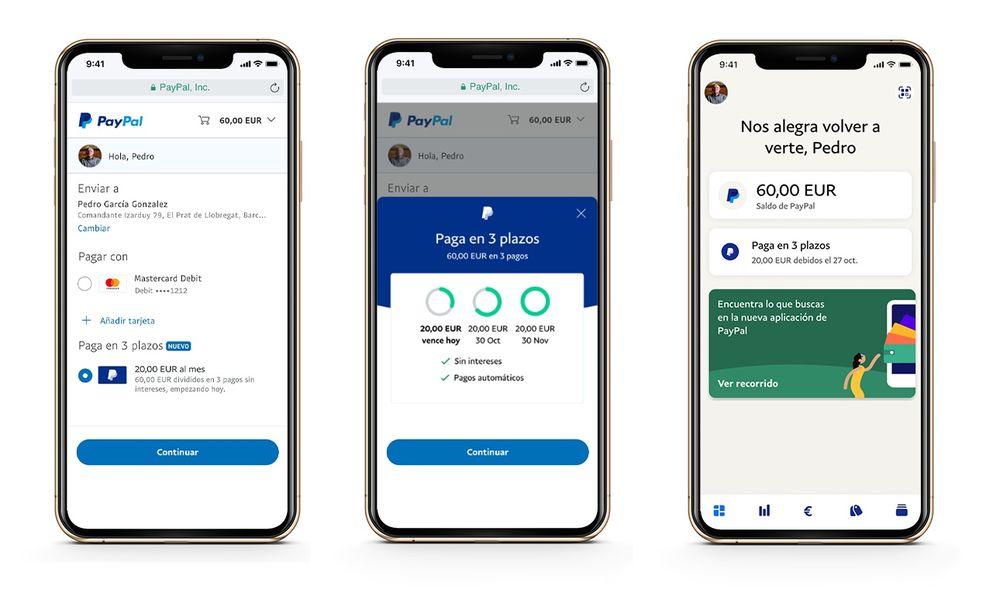 paga en 3 plazos de Paypal financiacion