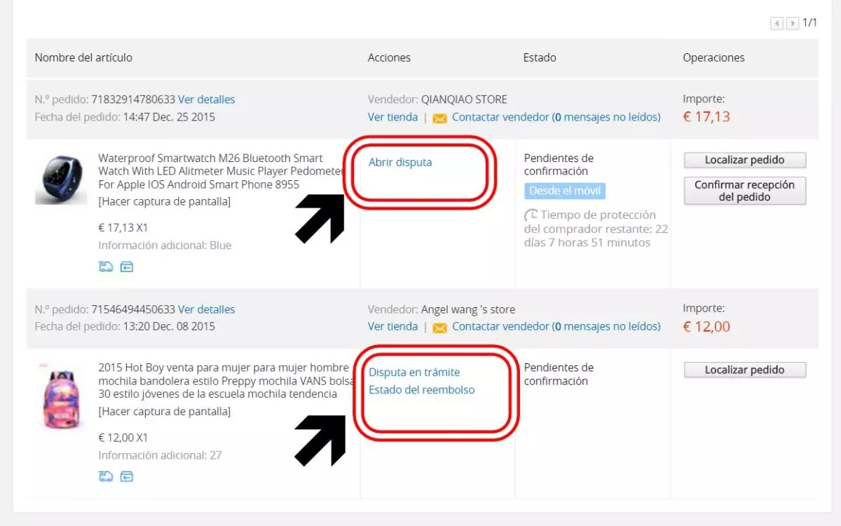Qué opciones tengo si mi pedido de AliExpress más de lo habitual?