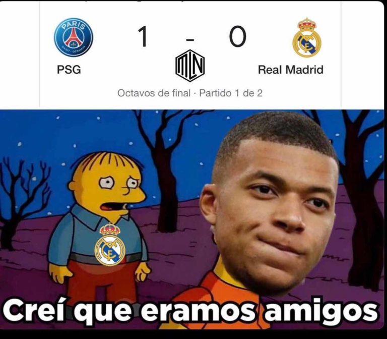 Los mejores memes de la derrota del Madrid frente al PSG en Champions