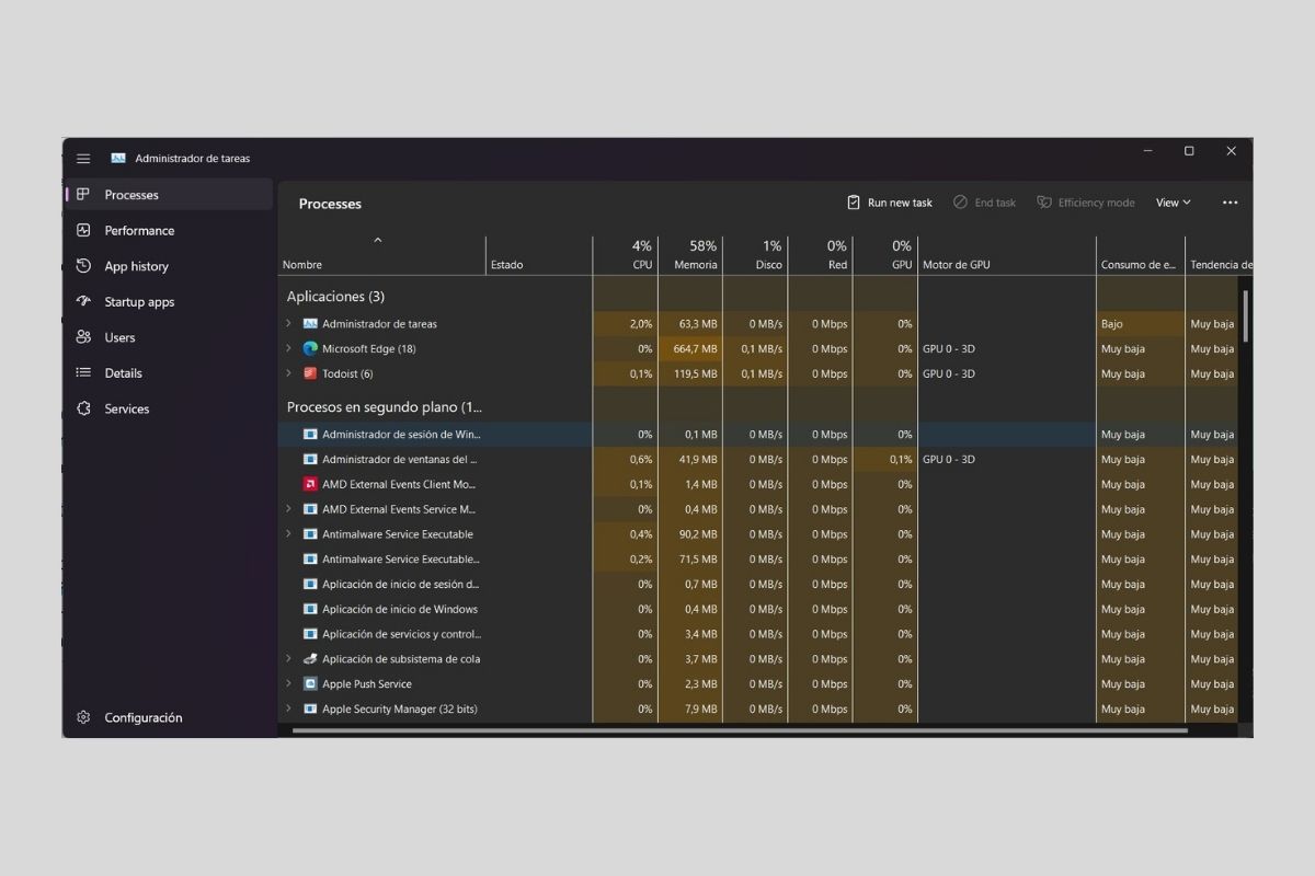 Nuevo administrador de tareas en Windows 11: esto es para lo que sirve