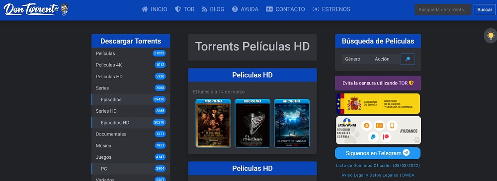 10 alternativas a DonTorrent para descargar torrent en 2022