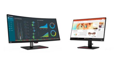 Monitores ThinkVision P40w y P24h de Lenovo, alto rendimiento para multitarea