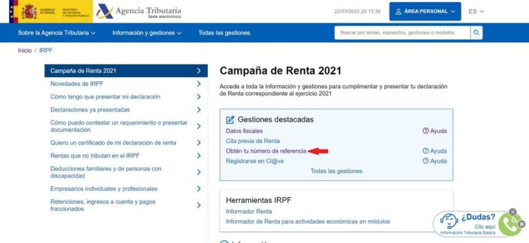 Las dos formas de obtener la Referencia para la Declaración de la Renta ...