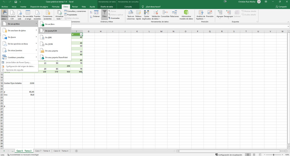 Pasar tabla del PDF a Excel 1