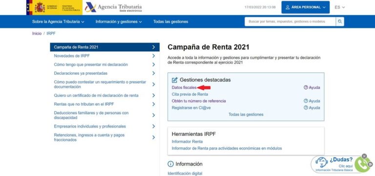 Cómo descargar los datos fiscales de 2021 de cara a la Declaración de ...