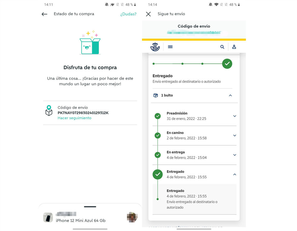 Seguimiento de pedidos con Wallapop Envíos