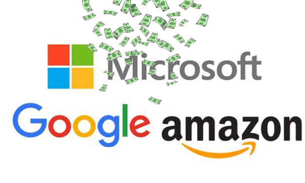 ¿Con qué ganan más dinero Google, Microsoft y Amazon?