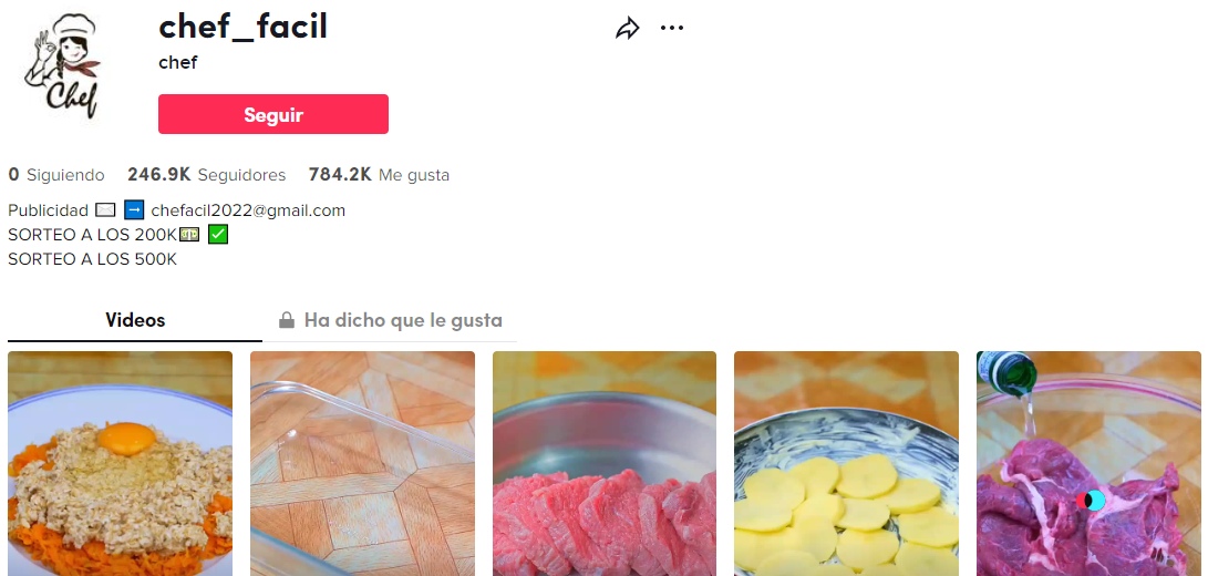 chef facil tiktok cocina