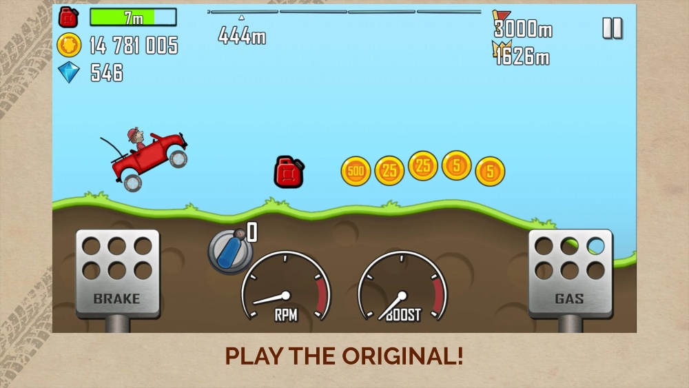 hill climb racing juegos fáciles y adictivos para móvil