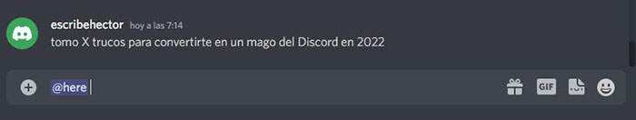 menciones grupales discord