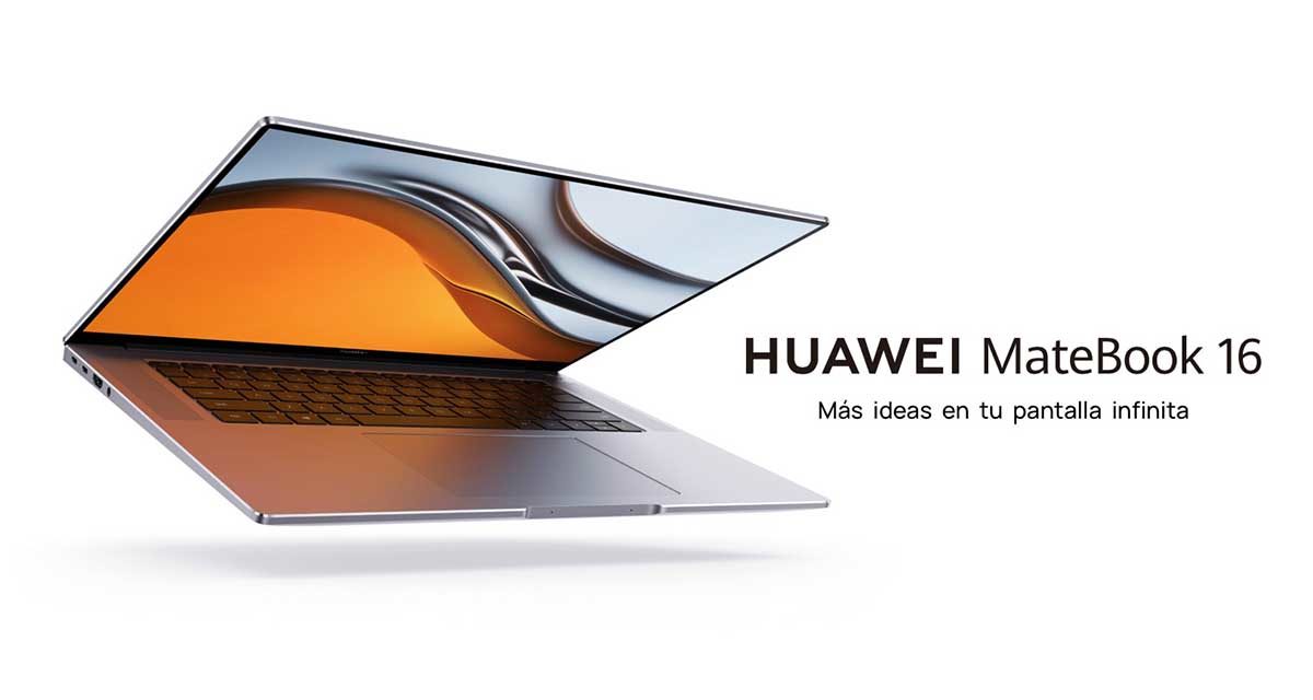 Llévate este portátil Huawei de 16 pulgadas ultraligero a un precio espectacular