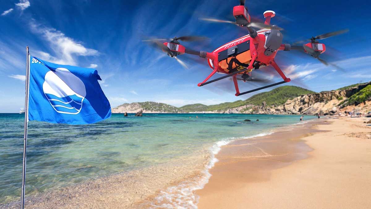 dron que ha salvado varias vidas playas