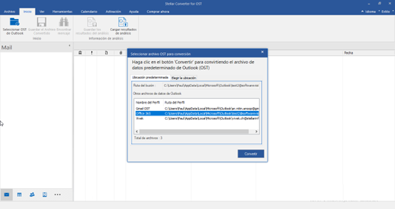 ¿Cómo puedo abrir el archivo OST de Outlook innacesible en Outlook? 2