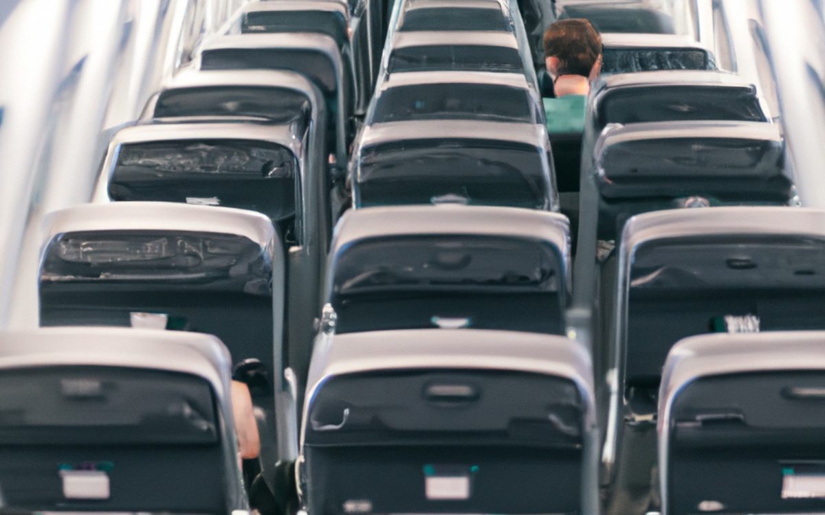 Cómo saber el espacio para las piernas que tendré en mi asiento del avión