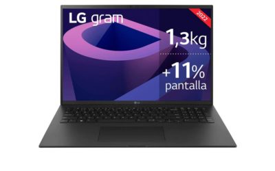 LG gram 17Z90Q, un portátil muy ligero con gran pantalla y tarjeta gráfica