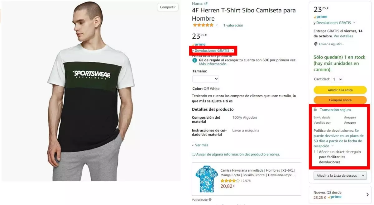 Pros contras comprar ropa en Amazon (y algunos consejos)
