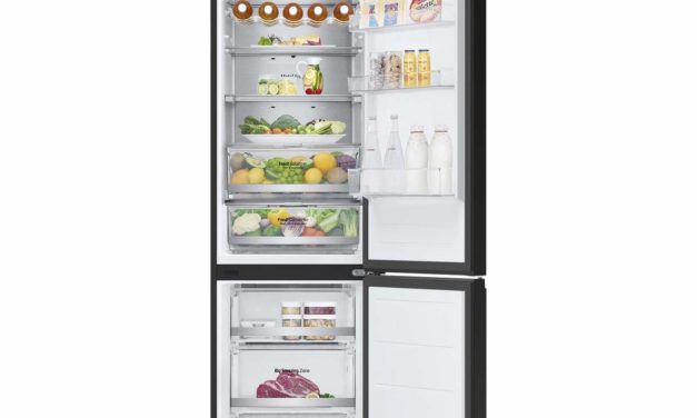 LG Crystal Door Combi 2m, frigorífico con puerta de cristal brillante y cascada de frío