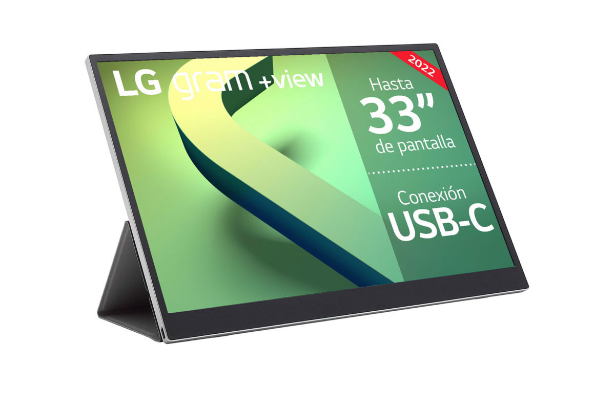 LG gram +view, un monitor muy ligero para complementar tu portátil