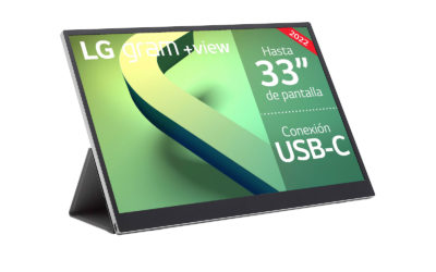 LG gram +view, un monitor muy ligero para complementar tu portátil