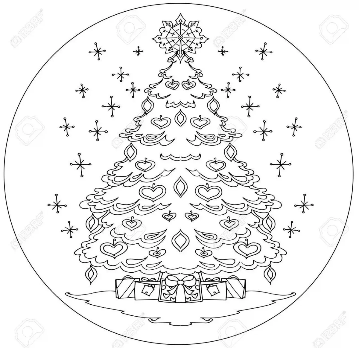64658046-mandalas-para-colorear-árbol-de-navidad-sobre-un-fondo-blanco-
