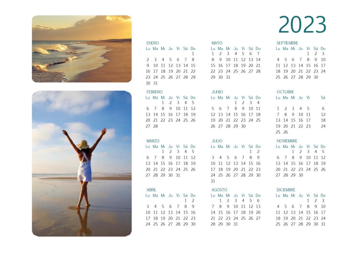 Calendario 2023 todo playas