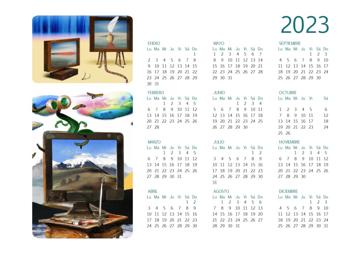 Calendario 2023 todo tecnologia dall e
