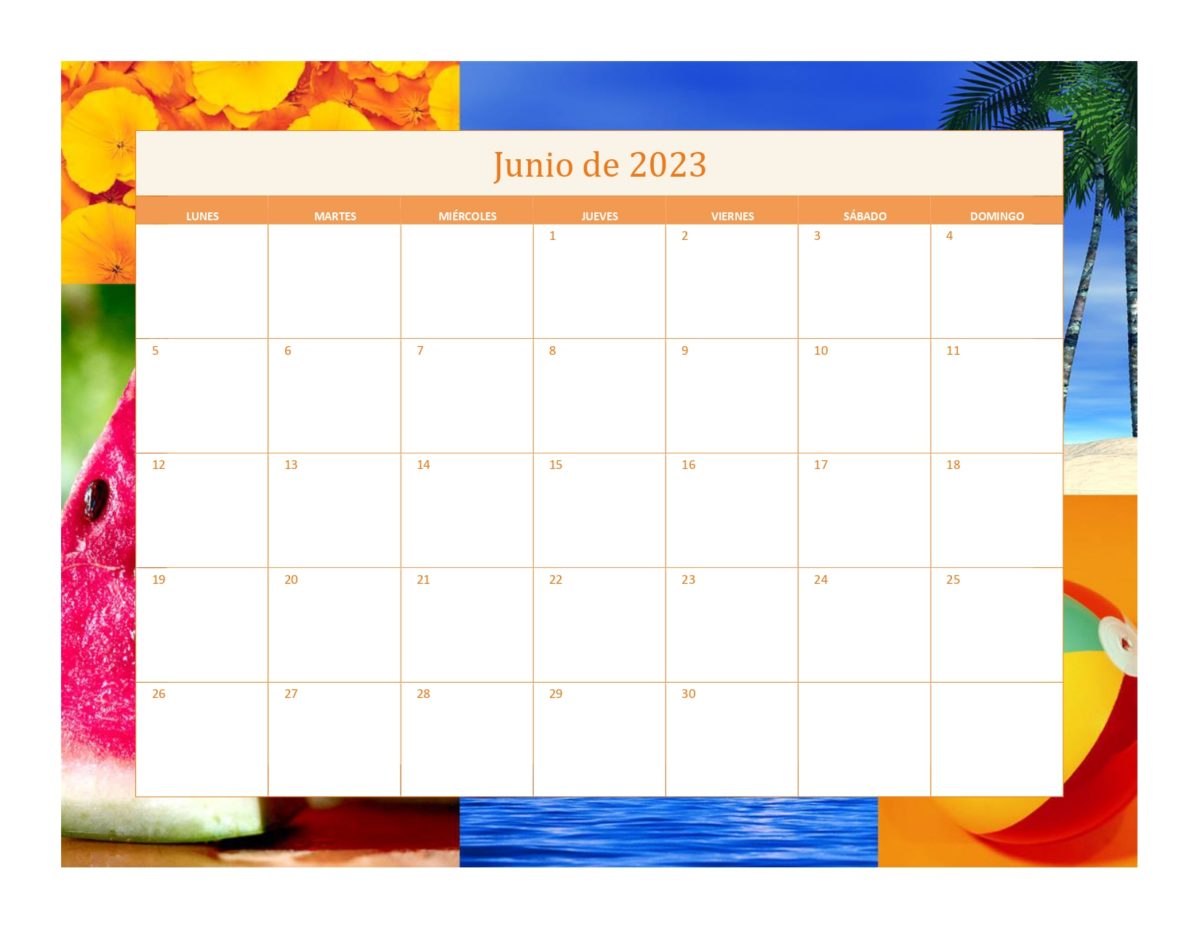 Calendario por estaciones 2023-junio