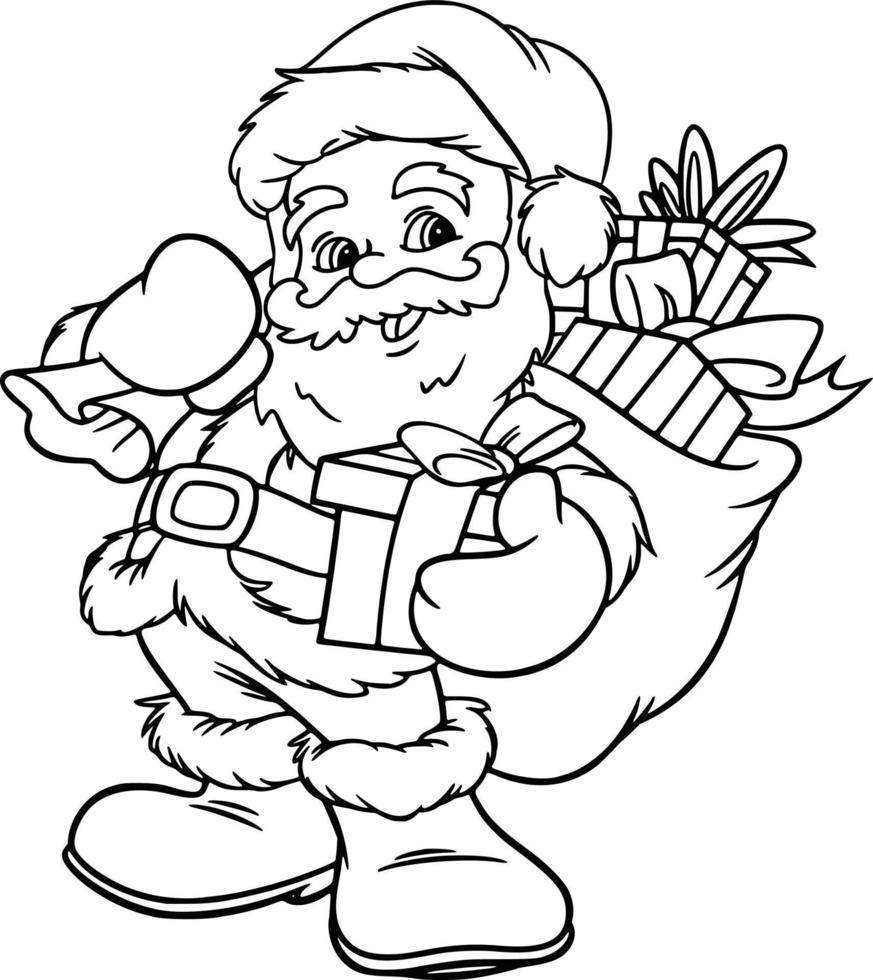 christmas-santa-coloring-page-vector